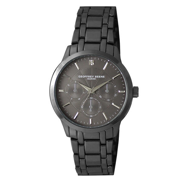 Mens Geoffrey Beene&#40;R&#41; Gunmetal-Tone Bracelet Watch - GB8196GU - image 