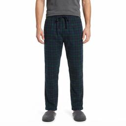 Mens Preswick & Moore(R) Flannel Plaid Sleep Pants - Green/Navy