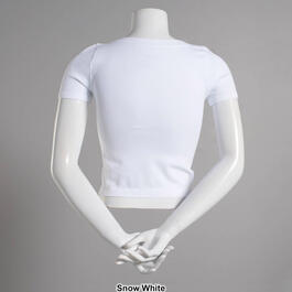 Juniors Eye Candy &quot;Sabrina&quot; Ribbed &amp; Seamless Fitted Tee