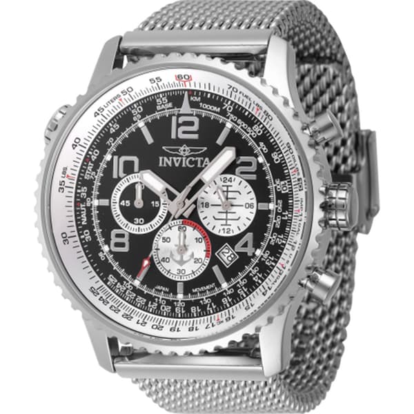 Mens Invicta Ocean Voyage  Black Dial Quartz Watch - 47252 - image 