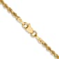 Unisex Gold Classics&#40;tm&#41; 2.25mm. 14k Diamond Cut Rope Chain Necklace - image 1