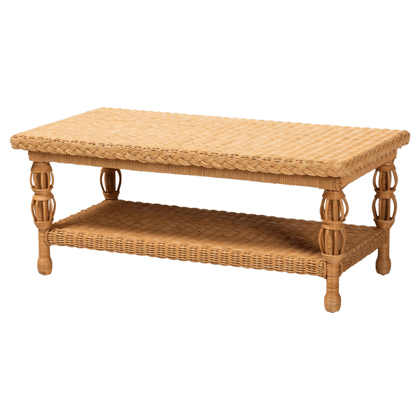 bali & pari Dolby Natural Rattan Coffee Table - image 
