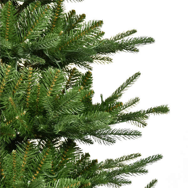 Puleo International 7.5ft. Pre-Lit Slim Hillside Spruce Tree