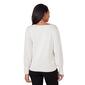 Petite Emaline St. Kitts Solid Long Sleeve Round Neck Sweater - image 2