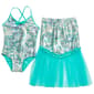 Girls (7-10) Floatimini® One Piece Iridescent w/ Mermaid Swimsuit - image 2