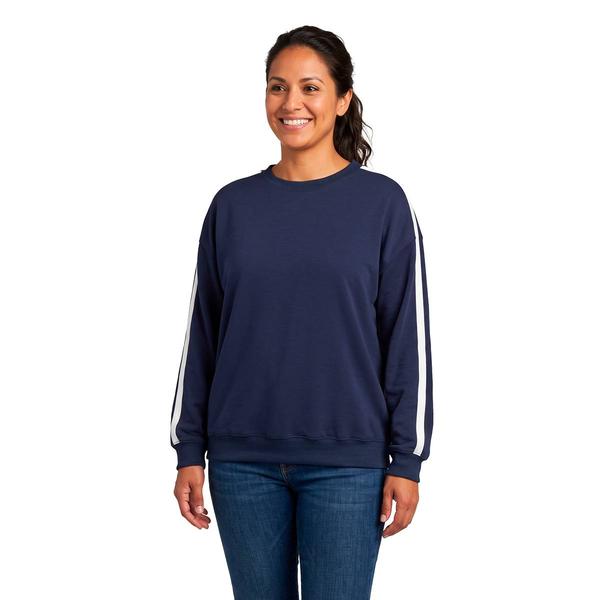 Womens Mountain Ridge Long Sleeve Double Stripe Sweatshirt - image 