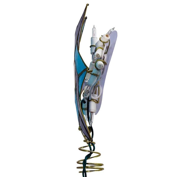 Kurt Adler 10-Light Capiz Color Star of David Treetop