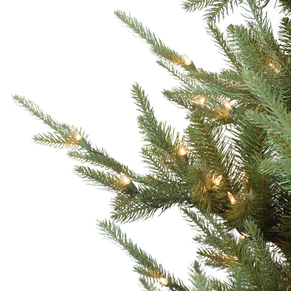 Puleo International Pre-Lit 7.5ft. Hillside Spruce Christmas Tree