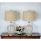 9th & Pike&#174; 28in. Beige Shade Silver Metal Table Lamp - image 6