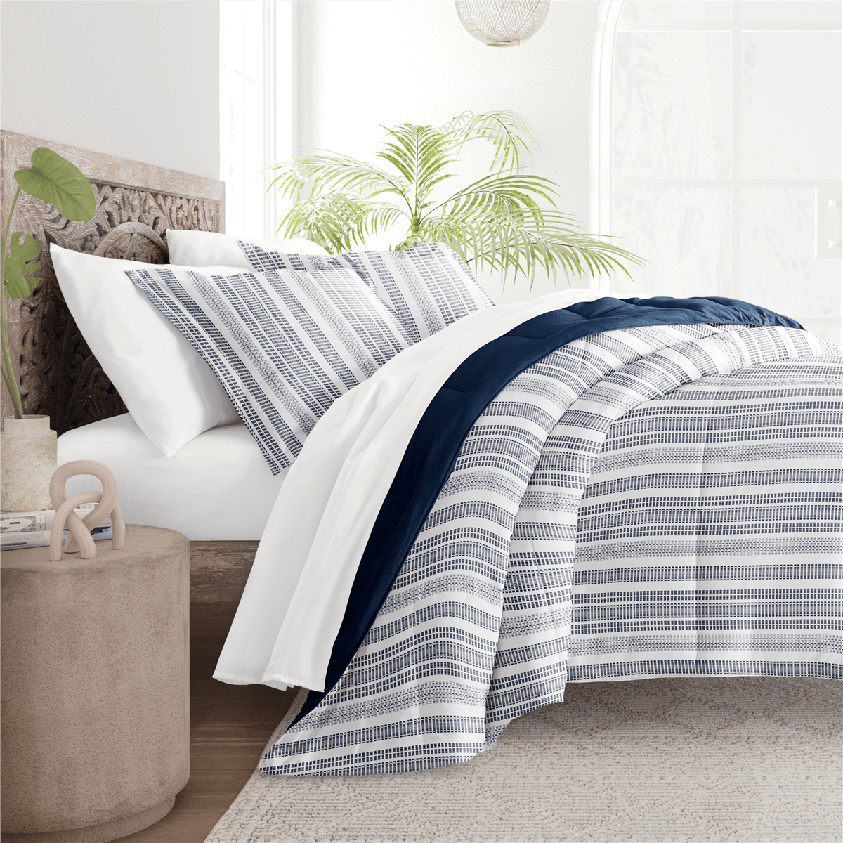 Open Video Modal for Soft Essentials Farmhouse Dreams Reversible Comforter Set