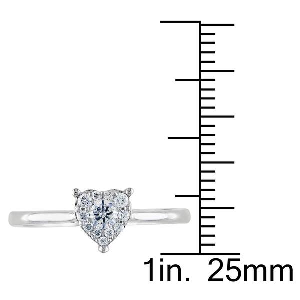 Diamond Classics&#8482; 10kt. White Gold 1/4ct. Diamond Heart Ring