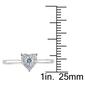 Diamond Classics&#8482; 10kt. White Gold 1/4ct. Diamond Heart Ring - image 3