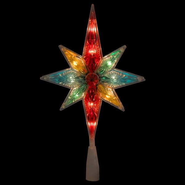 Northlight Seasonal 10.75in. Multi Star of Bethlehem Tree Topper