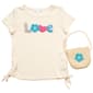 Girls (7-12) BTween(R) Side Cinch Bow Love Tee w/ Bag - image 1