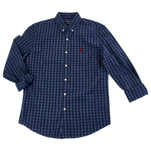 Mens U.S. Polo Assn.&#40;R&#41; Button Down Woven Shirt - Navy - image 