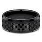 Mens Endless Affection&#8482; 8mm Black Titanium Wedding Band - image 3