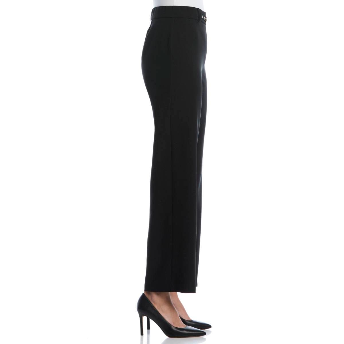 Womens Rafaella® Novelty Belt Wide Leg Pants