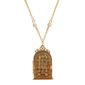 Symbols of Faith Gold-Tone My Prayer House Locket Pearl Necklace - image 1
