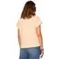 Womens Democracy Short Sleeve Embroidered Palm Tree Boyfriend Tee - image 2