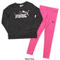 Girls &#40;4-6x&#41; Puma 2pc. Glitter Flower Top & Leggings Set - image 3