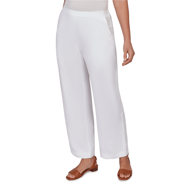Petite Emaline Sapphire Serenade I Solid Straight Leg Pants