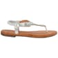 Womens Ella & Joy Braided Rhinestone T-Strap Thong Sandals - image 3