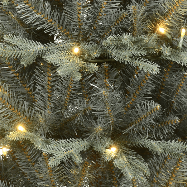 Puleo International 4.5ft. Pre-Lit Blue Potted Arctic Fir Tree
