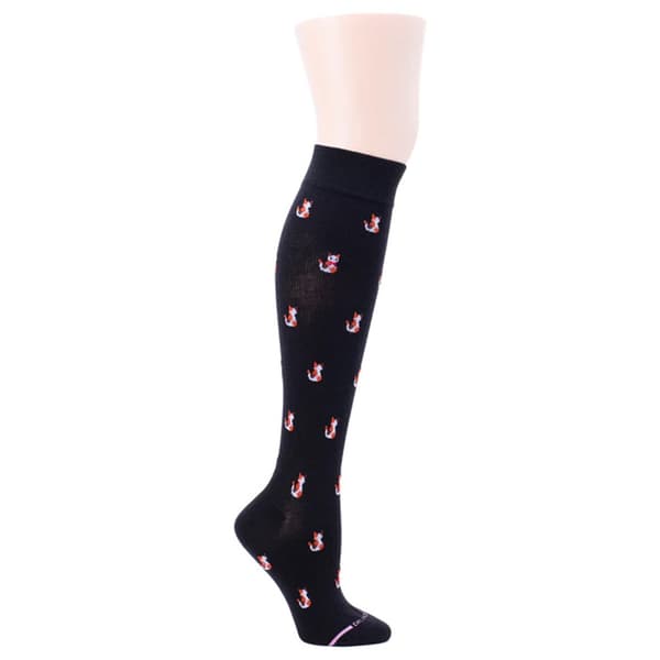 Womens Dr. Motion Cat Compression Knee High Socks - image 
