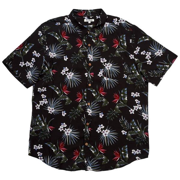 Mens Big & Tall Joe Marlin Rayon Floral Button Down Shirt - image 