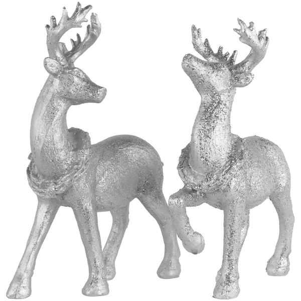 Northlight Seasonal Reindeer Christmas Figurines - Set of 2