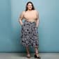 Plus Size 24/7 Comfort Apparel Black Geometric Pocket Midi Skirt - image 5