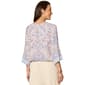 Womens Democracy 3/4 Kimono Sleeve Abstract Blouse - image 2