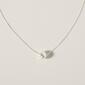Sterling Silver Diamond Cut 10mm Bead Slider Necklace - image 1