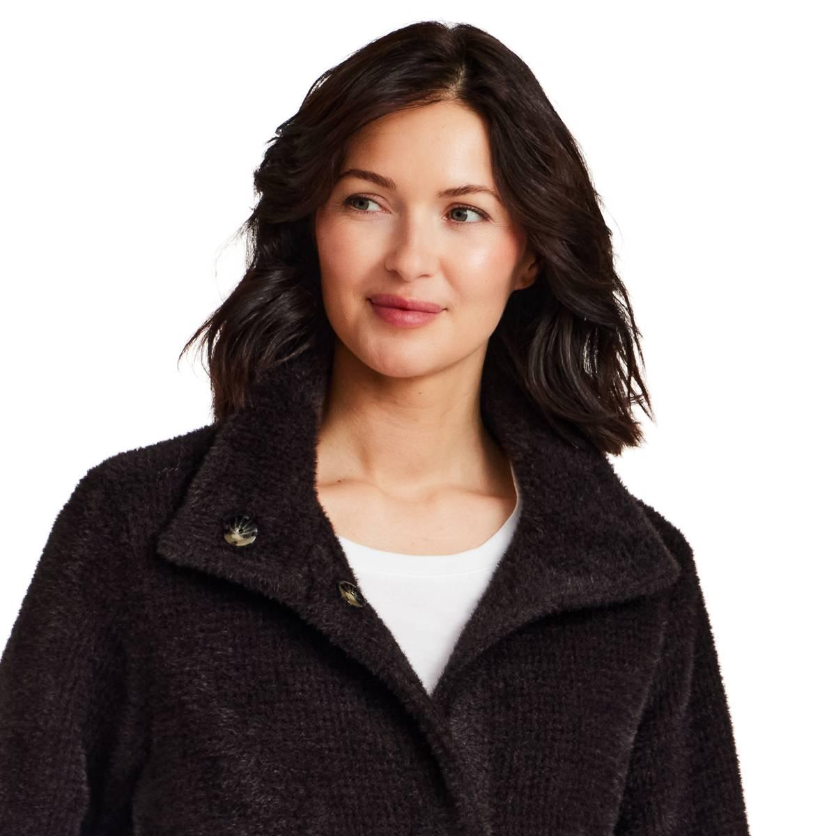 Womens Weatherproof® Houndstooth Cocoa Cozy Topper Coat