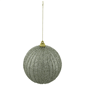 Northlight Holographic Glitter Tea Green Christmas Ball Ornament - image 4