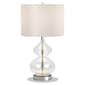 HomeRoots 23in. Clear Glass Gourd Table Lamp - image 1