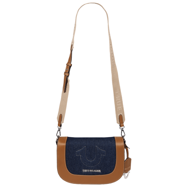 True Religion Denim Raised Horseshoe Crossbody Flap