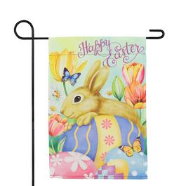 Northlight Seasonal Bunny and Eggs Easter Garden Flag