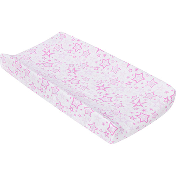 MiracleWare&#40;R&#41; Changing Pad Cover - Pink Stars - image 