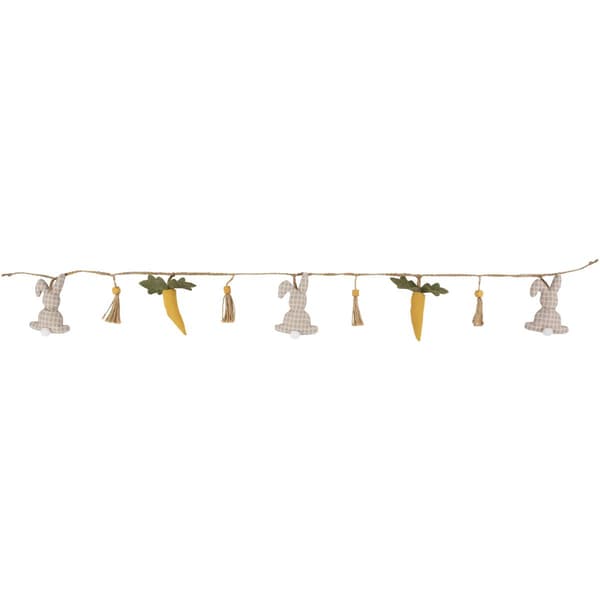 Northlight Seasonal Plush Rabbit & Carrot Twine Easter Garland