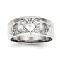 Gold Classics&#40;tm&#41; 14k. White Gold Claddagh Ring - image 1