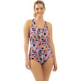 Women's Aquashape Twist Back Tankini Top: Bonita Bloom – Dolfin