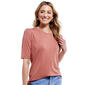 Plus Size Architect&#40;R&#41; Mini Solid Elbow Puff Sleeve Tee - image 1