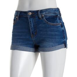 Juniors Almost Famous&#40;tm&#41; Hyped Up High Rise Denim Short Shorts