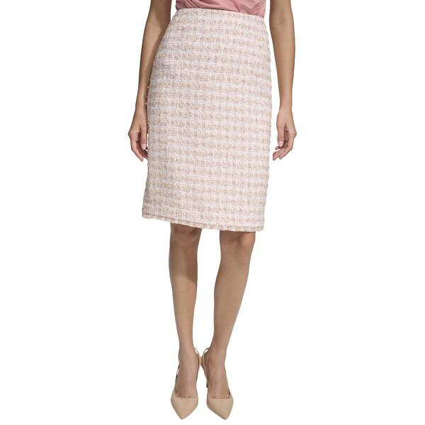 Womens Calvin Klein Tweed Pencil Skirt - image 