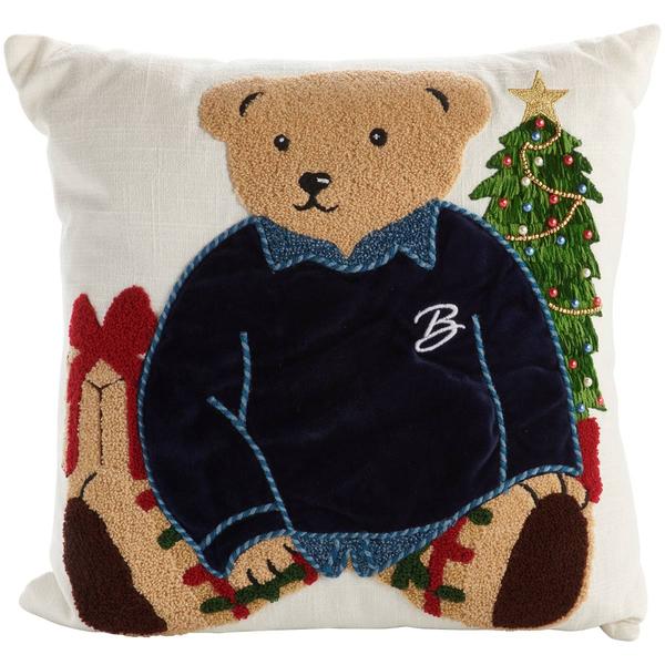 2026 Boscov''s Holiday Bear Decorative Pillow - 16x16