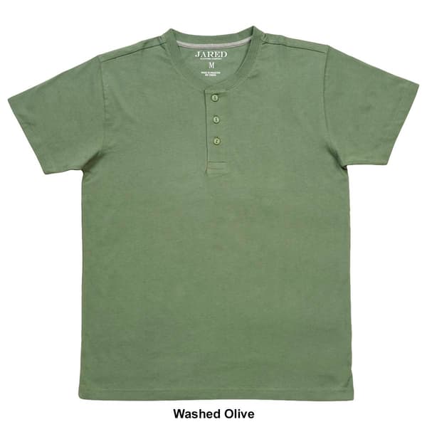 Young Mens Jared Short Sleeve Henley Tee