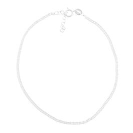 Barefootsies Sterling Silver Curb Chain Anklet