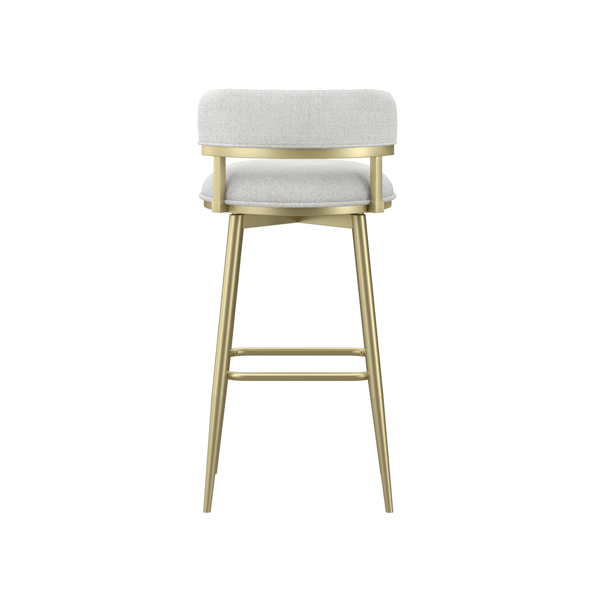 HH2 Home Jaxon Metal & Upholstered Swivel Adjustable Height Stool