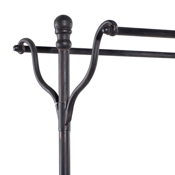 9th & Pike&#174; Black Wooden Clothes Rack
